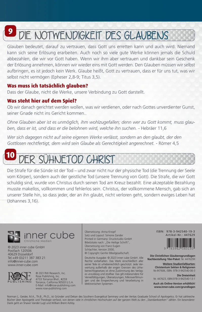 Die Christlichen Glaubensgrundlagen (eBook) 19