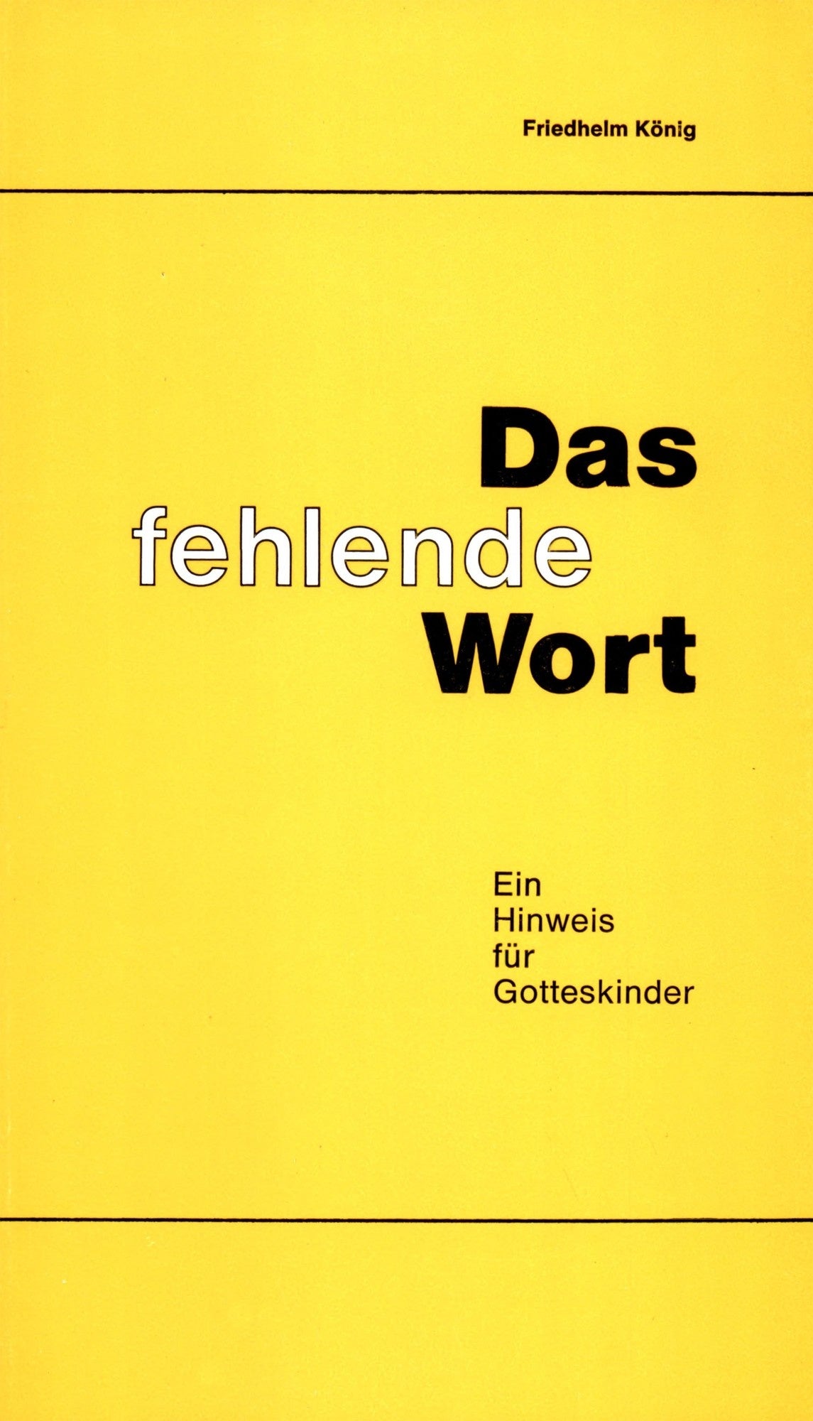 Das fehlende Wort (eBook)