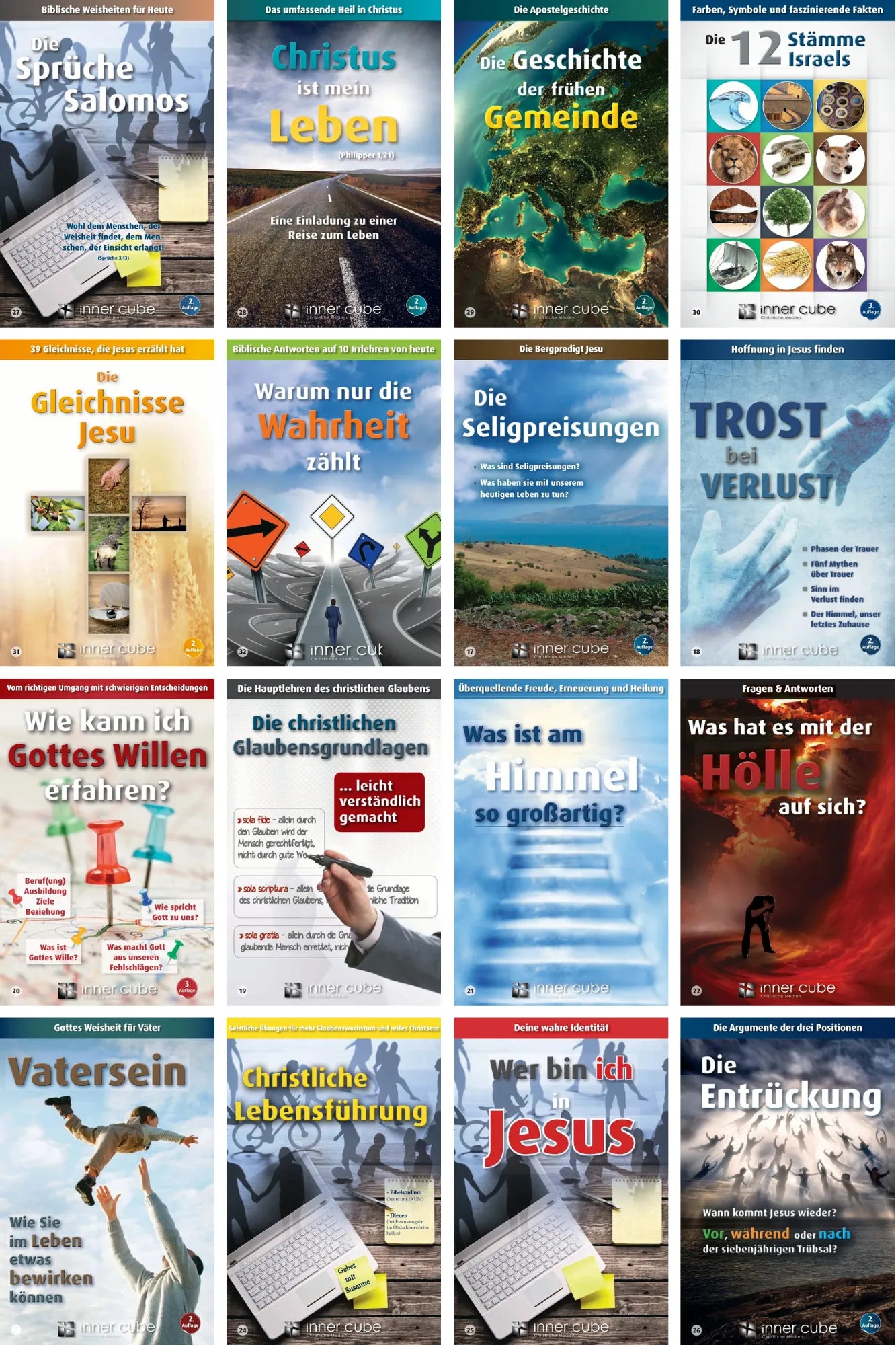 40 Studienfaltkarten von inner cube - Komplettpaket (eBook)