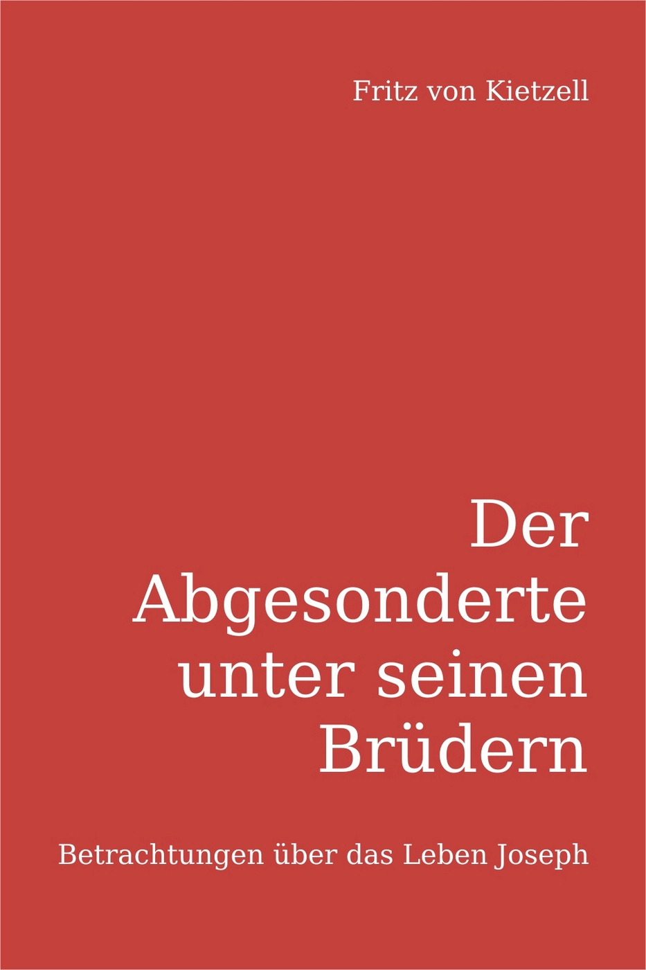 Der Abgesonderte unter seinen Brüdern