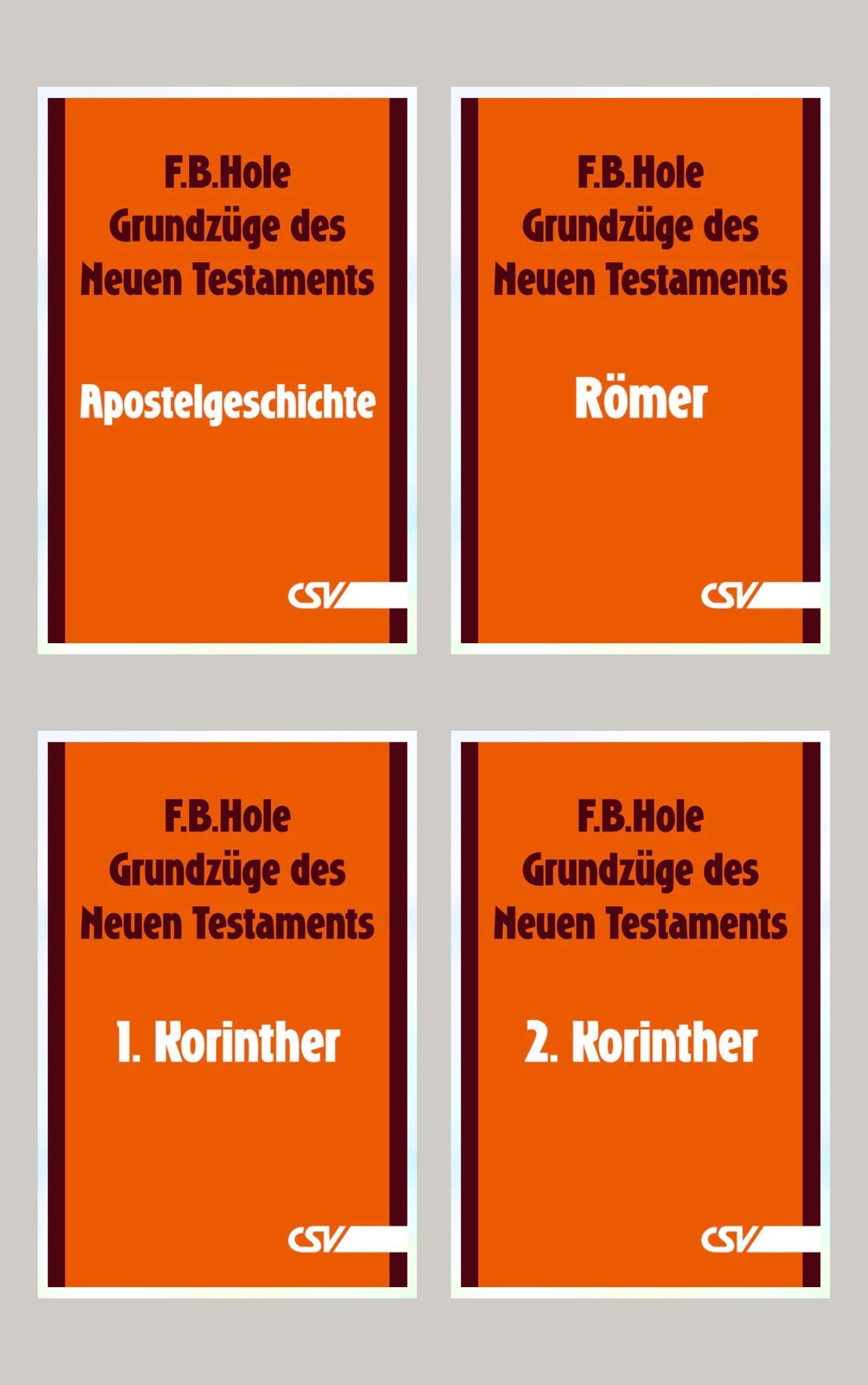 Bibelkommentar zu Apostelgeschichte, Römer, 1. und 2. Korinther (4 eBooks)