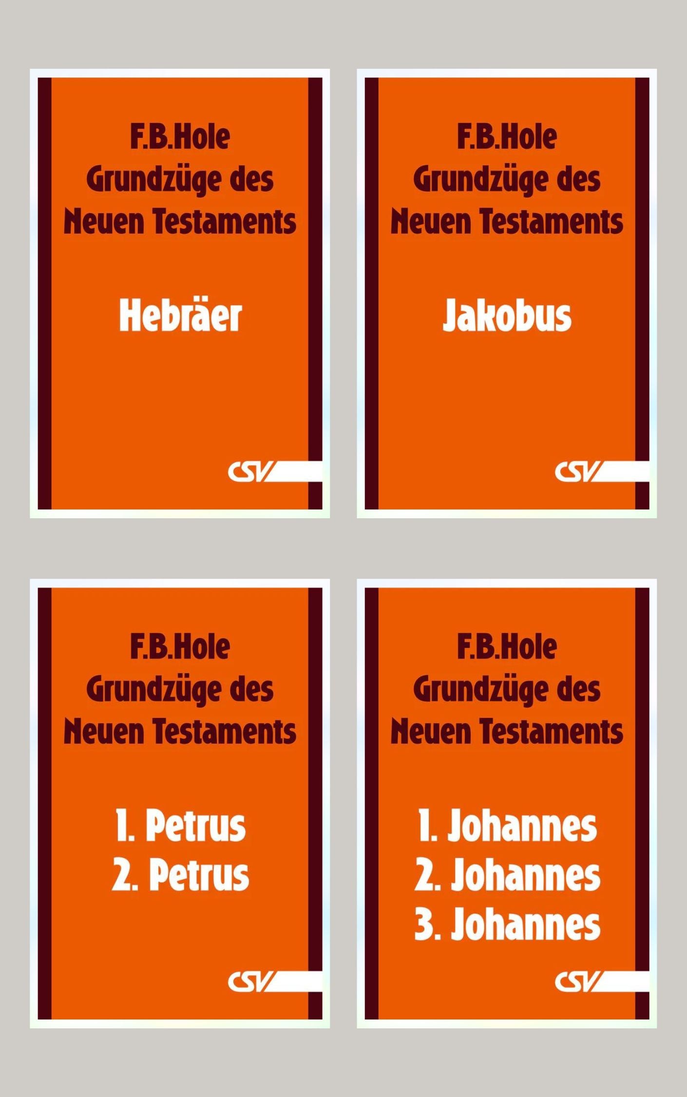 Bibelkommentar zu Hebräer, Jakobus, 1. & 2. Petrus, 1., 2. & 3. Johannes (4 eBooks)
