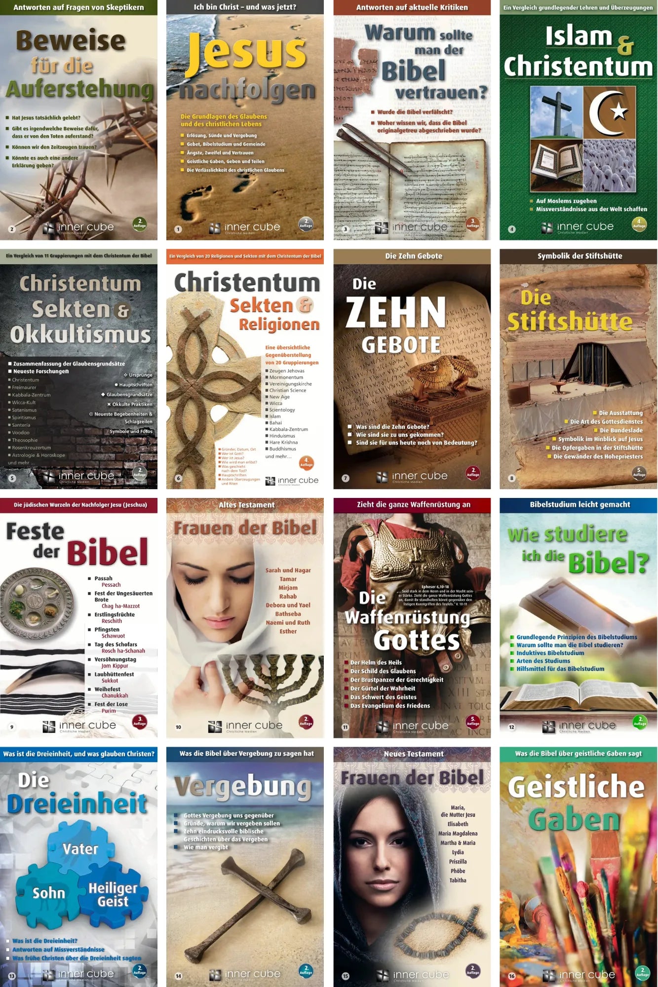 40 Studienfaltkarten von inner cube - Komplettpaket (eBook)