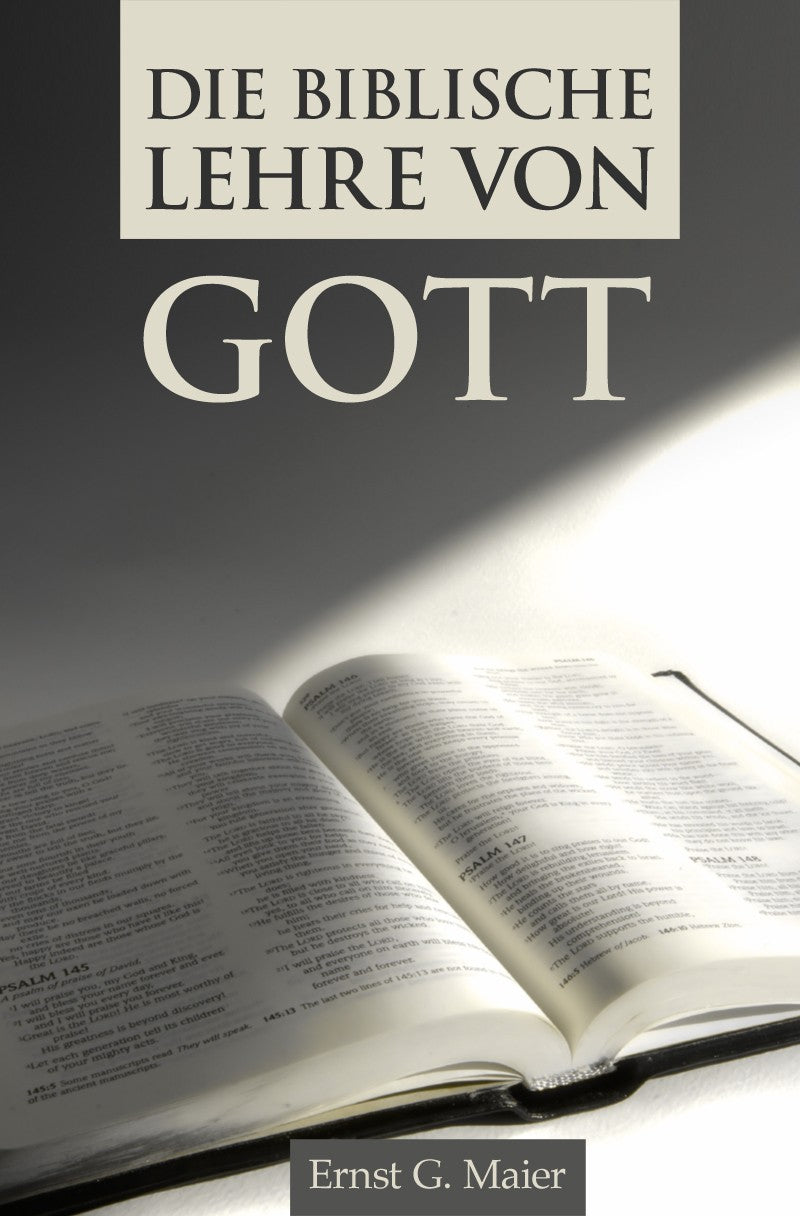 Die biblische Lehre von Gott (eBook)